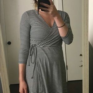 New Look Black and White Mini Dress